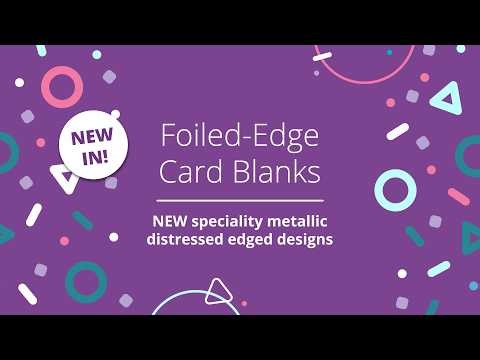 Distressed Foiled Edge Card Blanks
