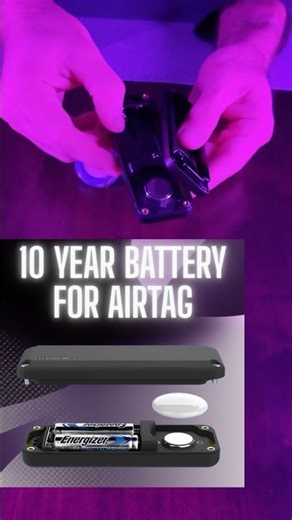 Never Replace AirTag Batteries Again .. 10 years