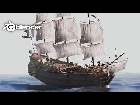 Blender Tutorial: Cinematic Pirate Ship Animation