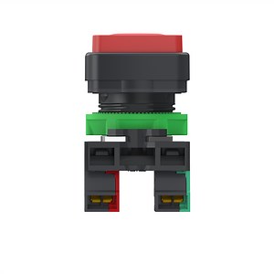 XB5AL734155 - Double headed push button, Harmony XB5, plastic, 22mm, 1 green marked I   1 red projecting marked O, 1NO 1NC, push in | Schneider Electric India