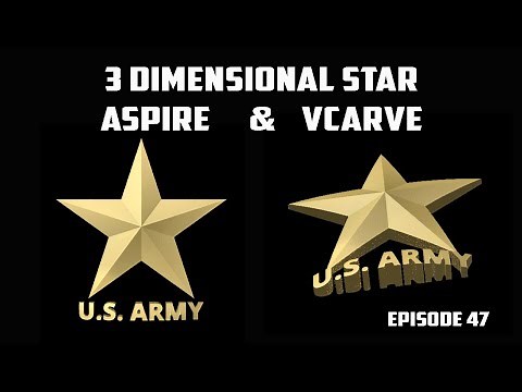 How to make 3D Stars with VCarve OR Aspire Vectric
