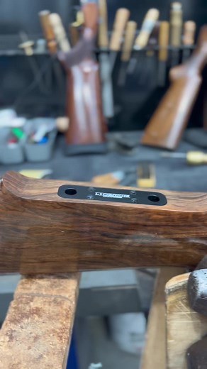 Fitting that adjustable comb in! #craftsman #woodworking #wood #craft #guneducation