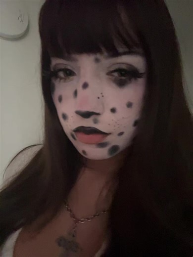 🍂🍂#dietcoke #creativemakeup #makeup#dalmatian #fypシ #fall | Creative Makeup