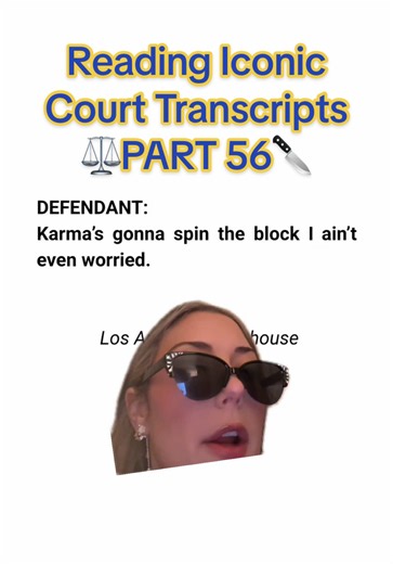 Iconic court transcripts are back, baby. Tell everyone but Mark #transcripts