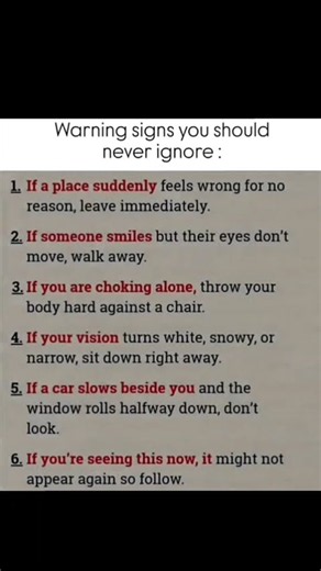 NEVER Ignore These 6 Warning Signs! ⚠️