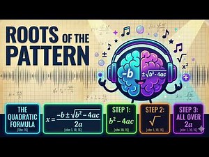 The Quadratic Formula Song! 🧠 Solve for X | Catchy Math BrainLoop
