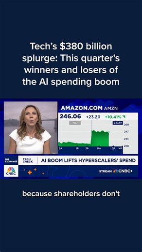 Tech's internet giants have made it through earnings season, and they offered a consistent message to Wall Street: Artificial intelligence investments are only getting bigger. Full details: cnb.cx/3Li6smn | CNBC