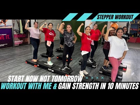 10-Minute Intense Stepper Workout | Burn Fat Fast with 9 Killer Moves The 4EVER Dance&Fitness Studio