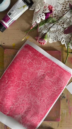 Gelli Printing with Lace: Texture & Whimsy