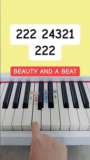 Beauty And A Beat - Justin Bieber ft. Nicki Minaj (Piano Tutorial) #easypianotutorial