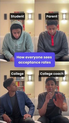 How different people see acceptance rates