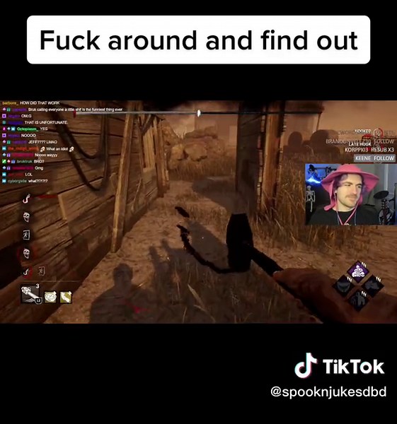 Teabagging at the gate GONE WRONG… #fypシ #deadbydaylight #dbdtiktok #dbd #dbdclips #dbdvideos #dbdfunny #dbdmemes #dbdedits #twitch #singingtexttospeech #screammovie