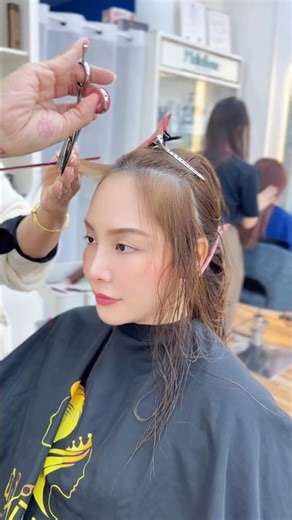 สร้างลูกผม #nubnuenghairstudio #haircut #hair #hairstyle #bobcut #salon