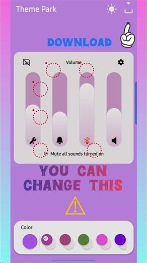 Change Samsung Volume Panel Color ⚠️