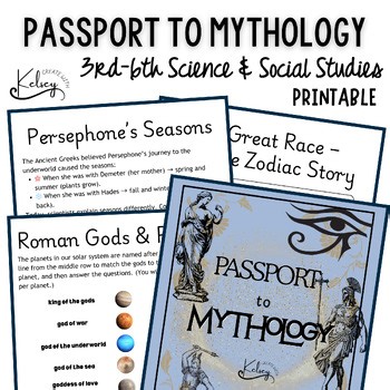 Greek, Egyptian, Norse, Rome, Chinese Mythology & Myths Worksheets and Projects