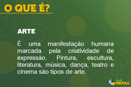 O que é arte? - Brasil Escola