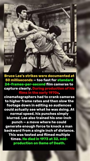 Bruce Lee Was So Fast That Filmmakers Had to Slow Down the Camera to See His Moves