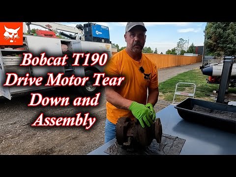 Bobcat T190 Drive motor repair, teardown and assembly procedure.