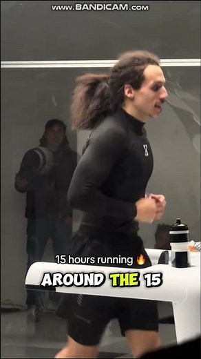 French Rapper Runs NON-STOP for 24 Hours 😱🔥 World Record Challenge #shorts