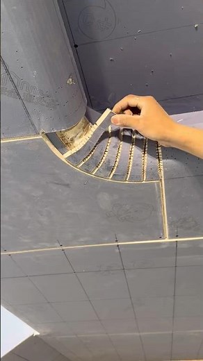 Best Cut Ceiling Curve Installation | Professional Gypsum Design
