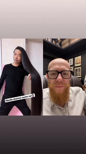 WOW !!! #menoftiktok #longhair #healthyhair #beauty