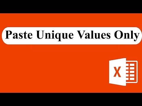 How to copy data and paste unique values only in excel