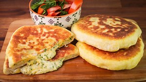 Cheese Filled Naan Recipe, Pan Fried Cheese Bread - ChainBaker