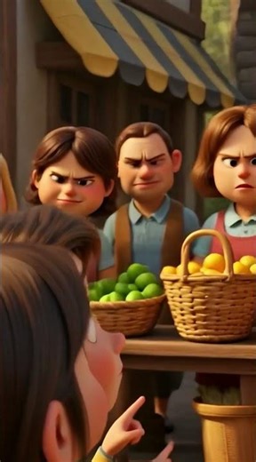 The Greedy Shopkeeper Who Learned a Big Lesson 😲💛 | Pixar-Style Short