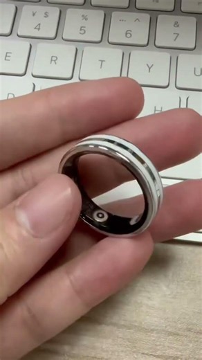 HR02 Ultra Thin Smart Ring with Heart Rate Sp02 Monitoring IP68 Waterproof Fitness Finger Ring