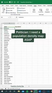 Population density Map #excel #exceltutorial #exceltricks #exceltraining #exceltips | LEARN MORE