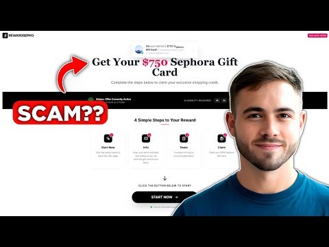 $750 Sephora Gift Card Scam 2026 | Is RewardSepho.com Legit or Data Harvesting?