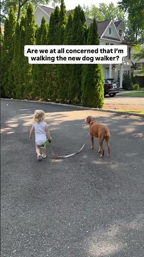 So who's walking who here?