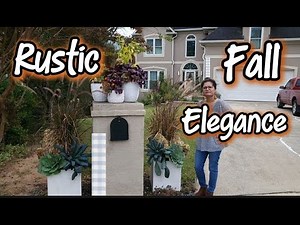 Mailbox Makeover for Fall 🍁 | Garden Container Ideas