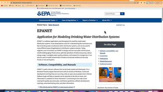 EPANET软件进行供水管网分析-基本原理 示例