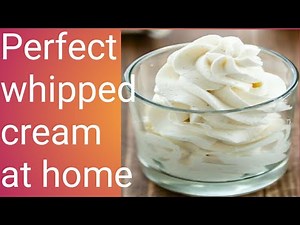 How to make whipped cream at home /perfect whipping cream recipe.