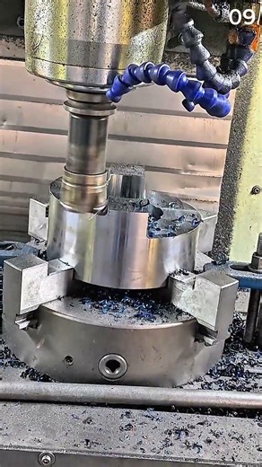 The process of forming iron with a machine