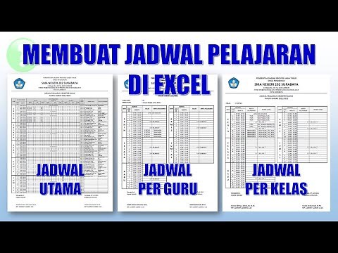 Cara Membuat Jadwal Pelajaran di Excel