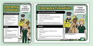 Emergency Evacuation Procedure Poster for Childminders