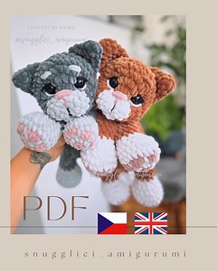 Crochet Kitten Pattern PDF | Amigurumi Cat Plush Toy Tutorial - Etsy