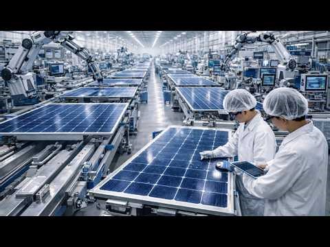 Inside a Next-Gen Solar Panel Factory: Silicon Wafer to Photovoltaic Cell Production