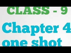 class 9 math NCERT || chapter 4 one shot finish..