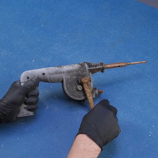 165K views · 226 reactions | Vintage RAWLPLUG Mechanical Hammer Drill Restored To Near Perfect Condition! | Crafty School | Facebook