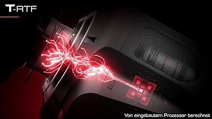 Thrustmaster T-GT II, Rennlenkrad mit Set aus 3 Pedalen, PS5, PS4, PC, Echtzeit-Force-Feedback, Bürstenloser 40-Watt-Motor, Doppelriemensystem, Magnet-Technologie, Austauschbares Lenkrad