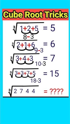 "Mind-blowing Cube Root Trick! 🤯 #Shorts"#fyp #fblifestyle #photography #viral #views #trending #yt