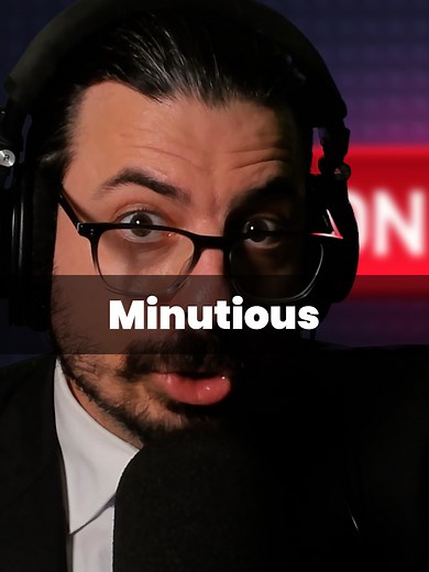 TDW: Minutious Def: (adjective) Characterized by attention to very small details; concerned with or attentive to minutiae Etymology: Either (i) a borrowing from French. Or (ii) formed within English, by derivation. Etymons: French minutieux; minutiae n., ‑ous suffix. Either \\ French minutieux (1742; \\ minutie (see minutia n.) ‑eux ‑ous suffix), or independently \\ minutiae n. ‑ous suffix. Compare Italian minuzioso (a1808). Compare later Written: Don Huely with ChatGPT Edited: Dougie McFallenda
