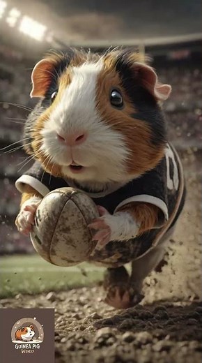 Epic Guinea Pig Rugby Tackle — The Cutest Match Ever!