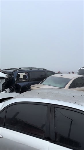 Delano, CA More than 60 cars on Both sides of CA-HWY 99 . Pls drive safe Thank God We are safe I have no idea how some people made it. There was cars smashed between Trucks. The Weather conditions are horrible and people speeding #delanoca #delanocarcrash #carcrash #delano