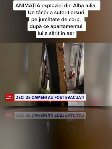 Explozie violentă în Alba Iulia: 2 răniți și panică generală