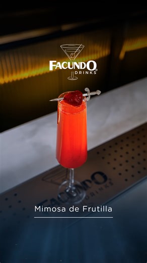 🥂🍓 En #FacundoDrinks celebramos lo clásico con un toque especial: nuestras frutillas en almíbar Facundo, que transforman la tradicional mimosa en un cóctel fresco, elegante y perfecto para cualquier brindis. Mimosa de Frutilla Ingredientes: •1.5 oz de puré de frutillas en almíbar Facundo con especias (encuentra la receta en nuestro highlight) •Espumante (cantidad para completar la copa) 👉 ¿Con quién te tomarías esta Mimosa de Frutilla? #MimosaDeFrutilla #DrinkTeam #octubre | Facundo