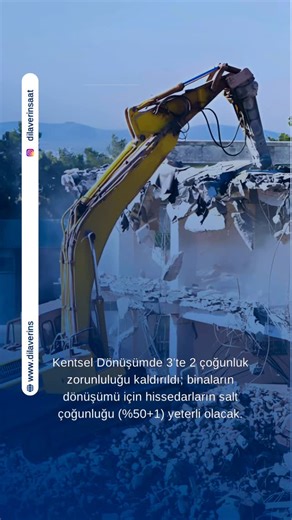 DİLAVER İNŞAAT on Instagram: "🏗️ KENTSEL DÖNÜŞÜMDE TARİHİ DEĞİŞİKLİK! 📜 6306 Sayılı Kanun – 4 Şubat 2026 Güncellemesi Türkiye genelinde milyonlarca konutu ilgilendiren yeni düzenleme resmen yürürlüğe girdi. Riskli yapıların dönüşüm sürecinde yıllardır yaşanan bürokratik engeller büyük ölçüde kaldırıldı 👇 🔹 Tek bir hak sahibinin talebi, dönüşüm sürecini başlatmak için yeterli olacak. 🔹 Riskli binalarda yıkım ve karar süreçleri hızlandırıldı. 🔹 Karara katılmayan maliklerin payları satılabile